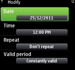 Message In Time Symbian screen 2